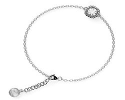 Elysian Armband Dames - Sterling Zilver 925 - Rhodium - Luxe geschenkdoos - 16 + 4 cm