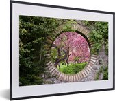 Fotolijst incl. Poster - Doorkijk - Sakura - Bloesem - Japans - 40x30 cm - Posterlijst