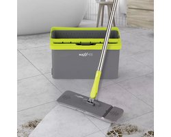 MAXXMEE Vloermop met emmer - Schoonmaakset - Groen