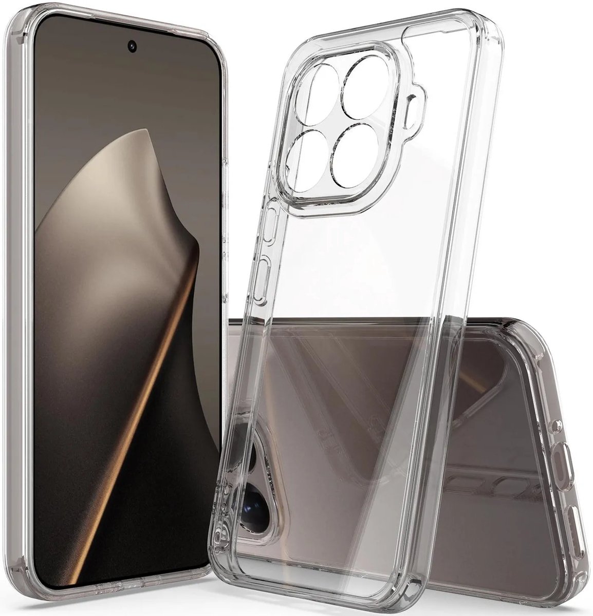 Hoesje geschikt voor Xiaomi 15T Pro - Phonesta Scratchproof Back Cover - Transparant