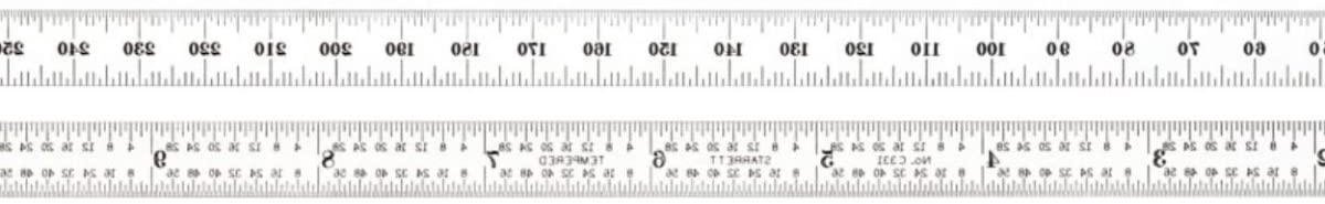 Stalen Liniaal - Meetlat Flexibel - Precisie Meten - Dubbele Schaalverdeling - 300 mm - Satijn Chroom