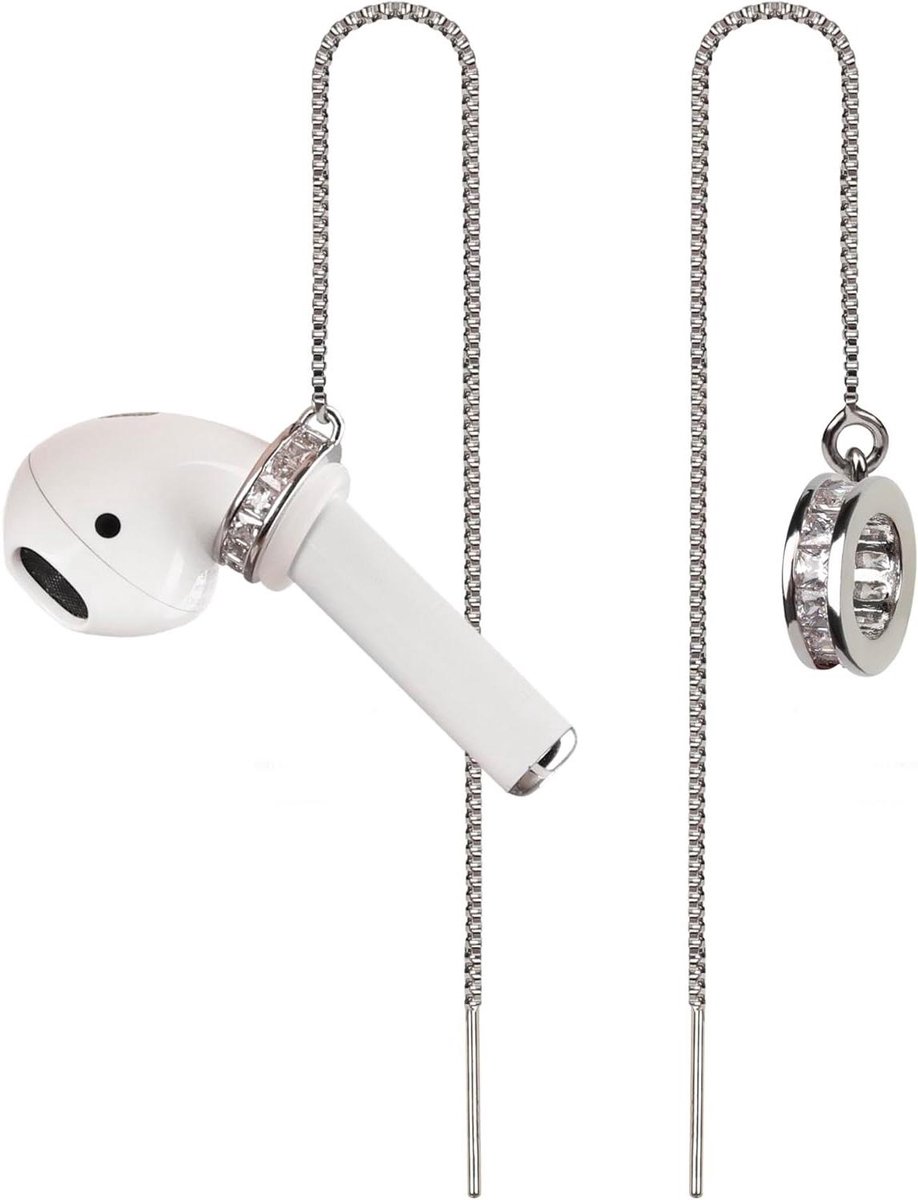 Oortelefoon Ketting - Draadloze Oordopjes Houder - Anti Verlies - Universele Pasvorm - 5-7mm Doorsnee