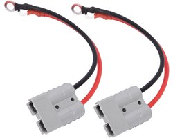 2 stks Batterij Connector 50A 600 v Quick Disconnect Power Terminals Connectors Plug met 10AWG O Ring Batterij Connector Kabel Voor Camper Tractoren Vorkheftruck