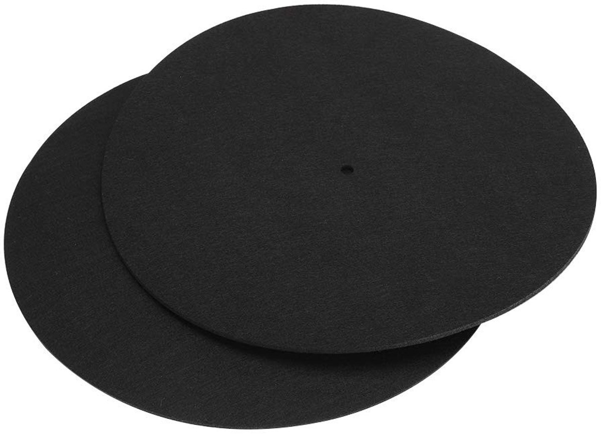 Allecto - Slipmats voor Draaitafels - 2 Stuks Vilt 12 Inch Vinyl Matten