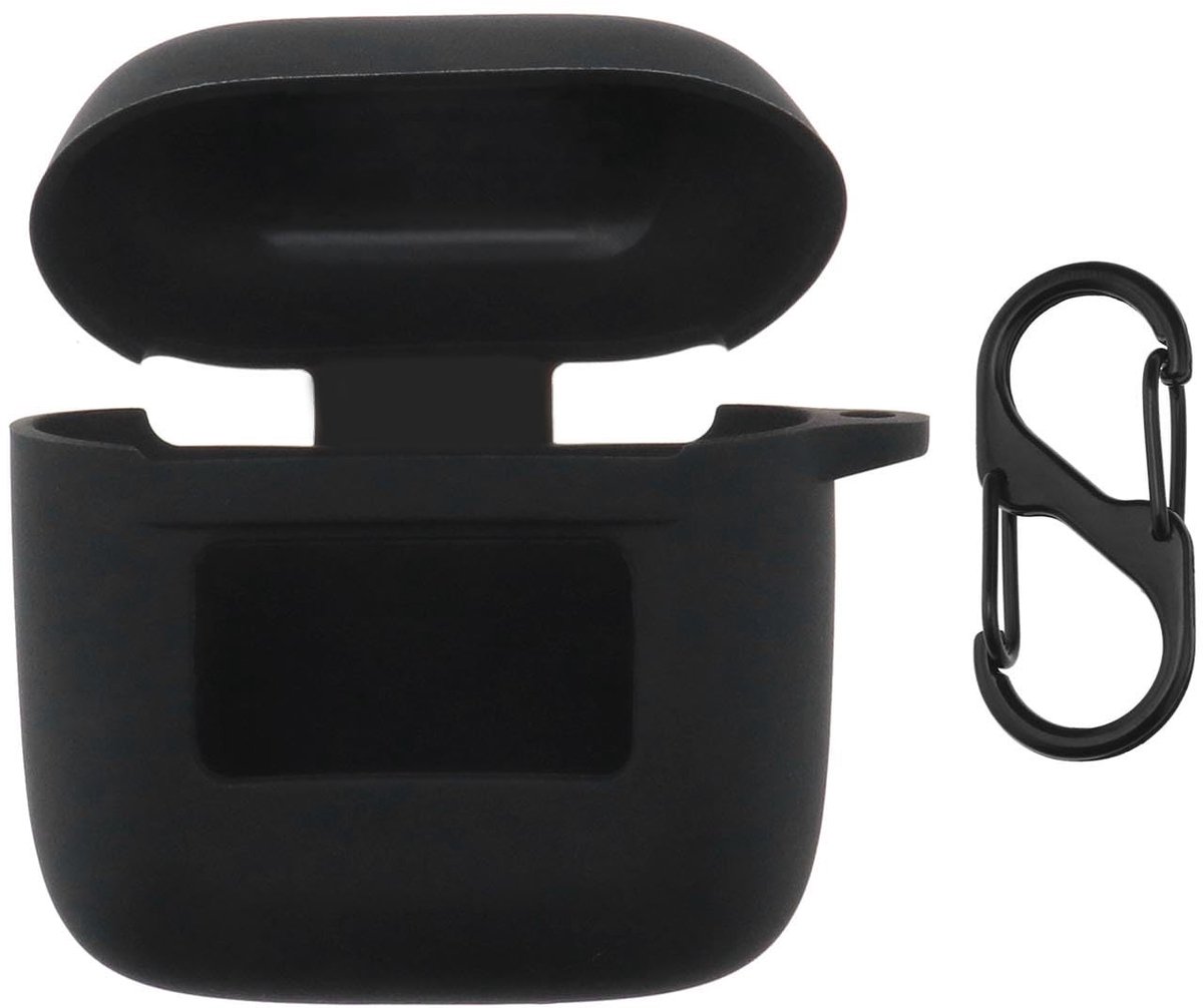 Shockproof Silicone Oordopjes Case met Sleutelhanger voor JBL Tour Pro 2 - Zwart