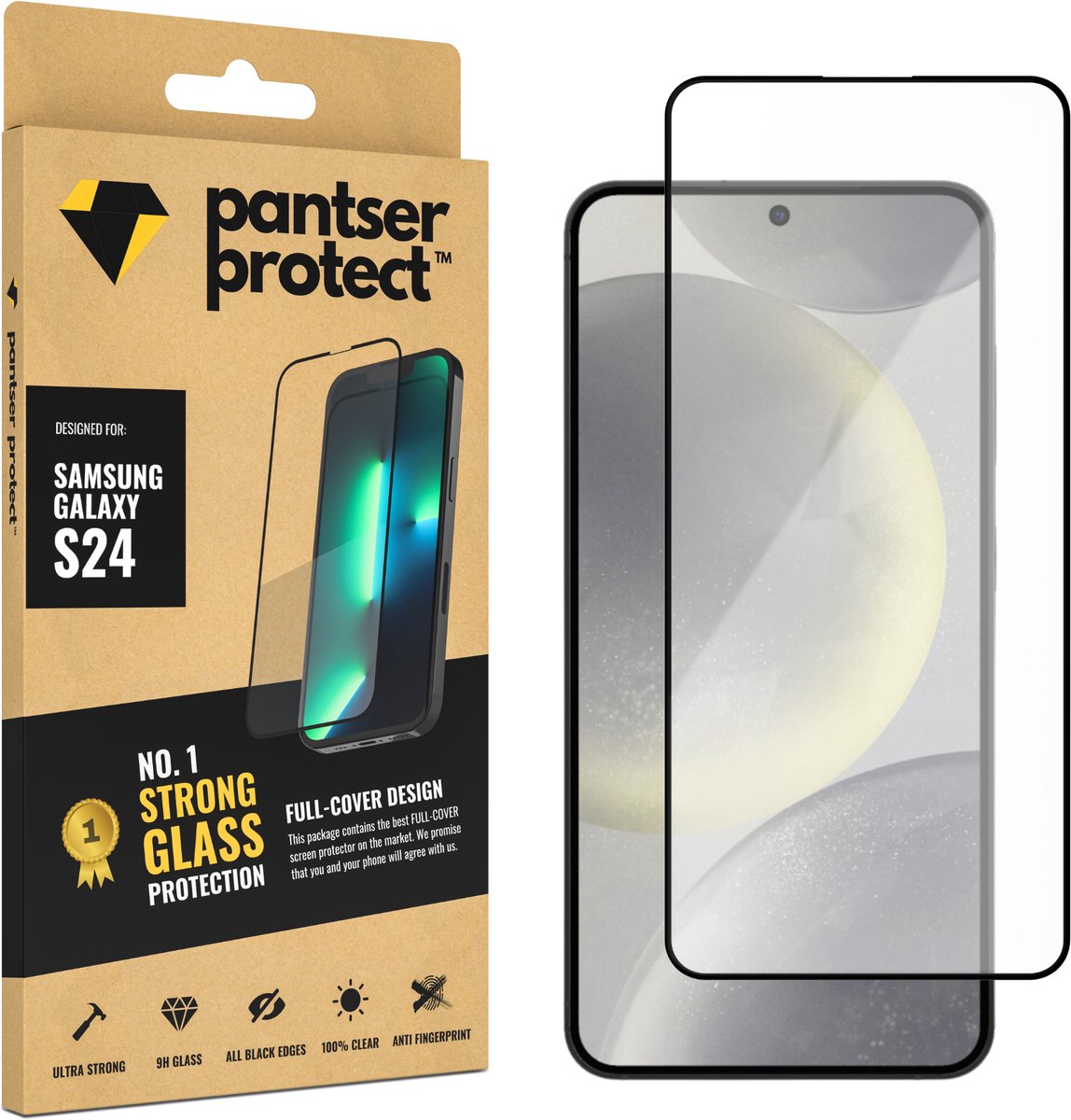 Pantser Protect™ Glass Screenprotector Geschikt voor Samsung Galaxy S24 / S25 - Case Friendly - Premium Pantserglas - Glazen Screen Protector