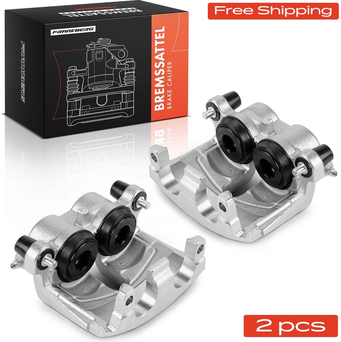 Frankberg 2x Remklauw Voor voor Jeep Grand Cherokee IV Van WK2
