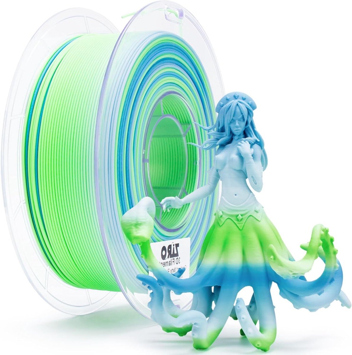PLA Filament - Gekleurd Materiaal - 3D Printen - Snelle Kleurwisseling - 1.75mm 1kg - Oceaan Mat