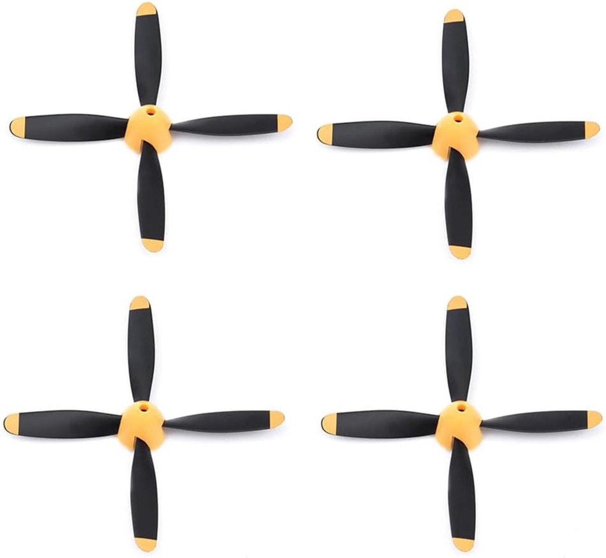 Propeller Set Vliegtuig - 4 Bladen Set - RC Vliegtuig Onderdeel - Compleet met Prop Saver