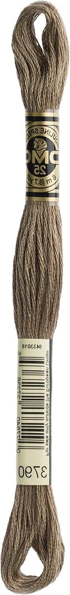 Borduurgaren Katoen Floss - Naaigaren Sets - Creatief Handwerk - Dubbel Gemerceriseerd - 8 Meter Per Streng - Donker Beige Grijs