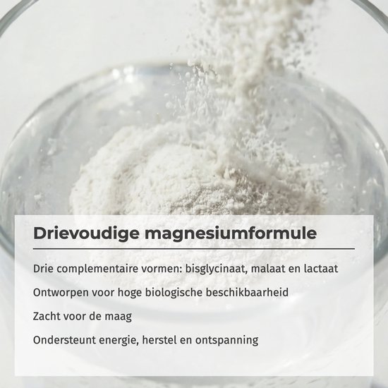 Naturecan Triple Magnesium - Magnesium Capsules - Bisglycinaat, Malaat & Lactaat - Hoge Biologische Beschikbaarheid - Vegan - 90 Stuks