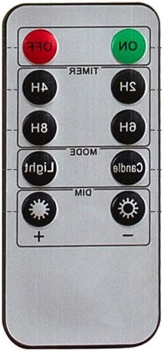 Afstandsbediening LED Kaarsen - Timer Controller - Kaarsen Bediening - 10 Toetsen Functie - 7 x 5 x 2 cm