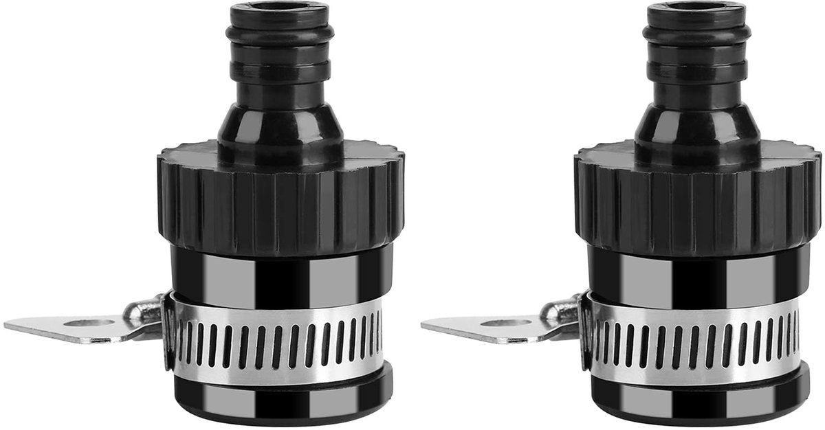 Allecto - Outdoor Step Adapter - Tuinslang Connector (2 Stuks) - Hoogwaardige ABS Materialen