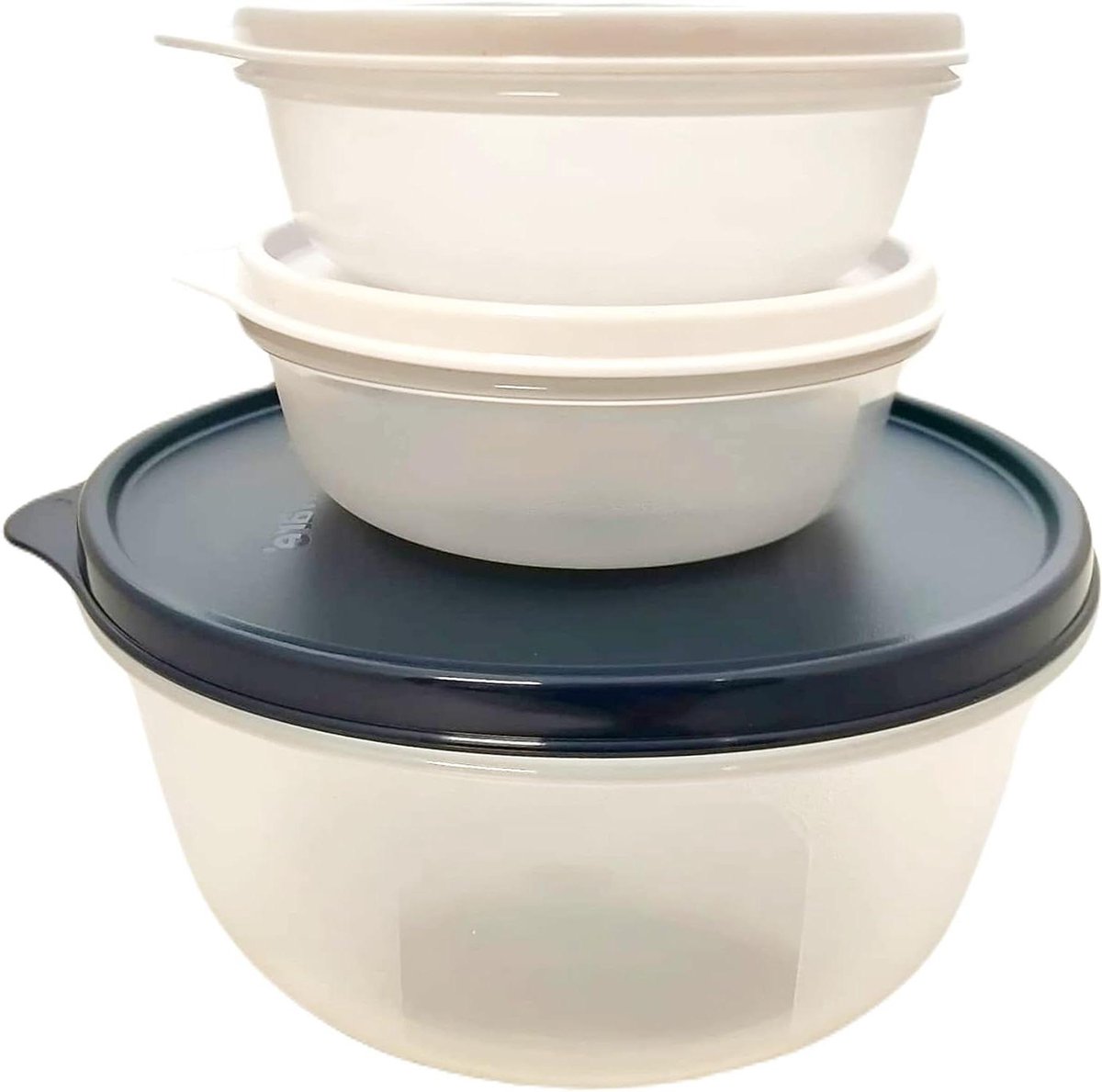 Koelkast Containers Set - Voedselbewaring Bakjes - Keuken Organiseren - Duurzaam Kunststof Materiaal - 1.4L en 300ml - Blauw Transparant