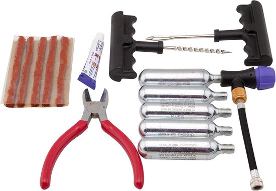 Banden Reparatie Set - Tubeless Banden Reparatie - Onderweg Herstellen - Compact & Draagbaar — afbeelding 2