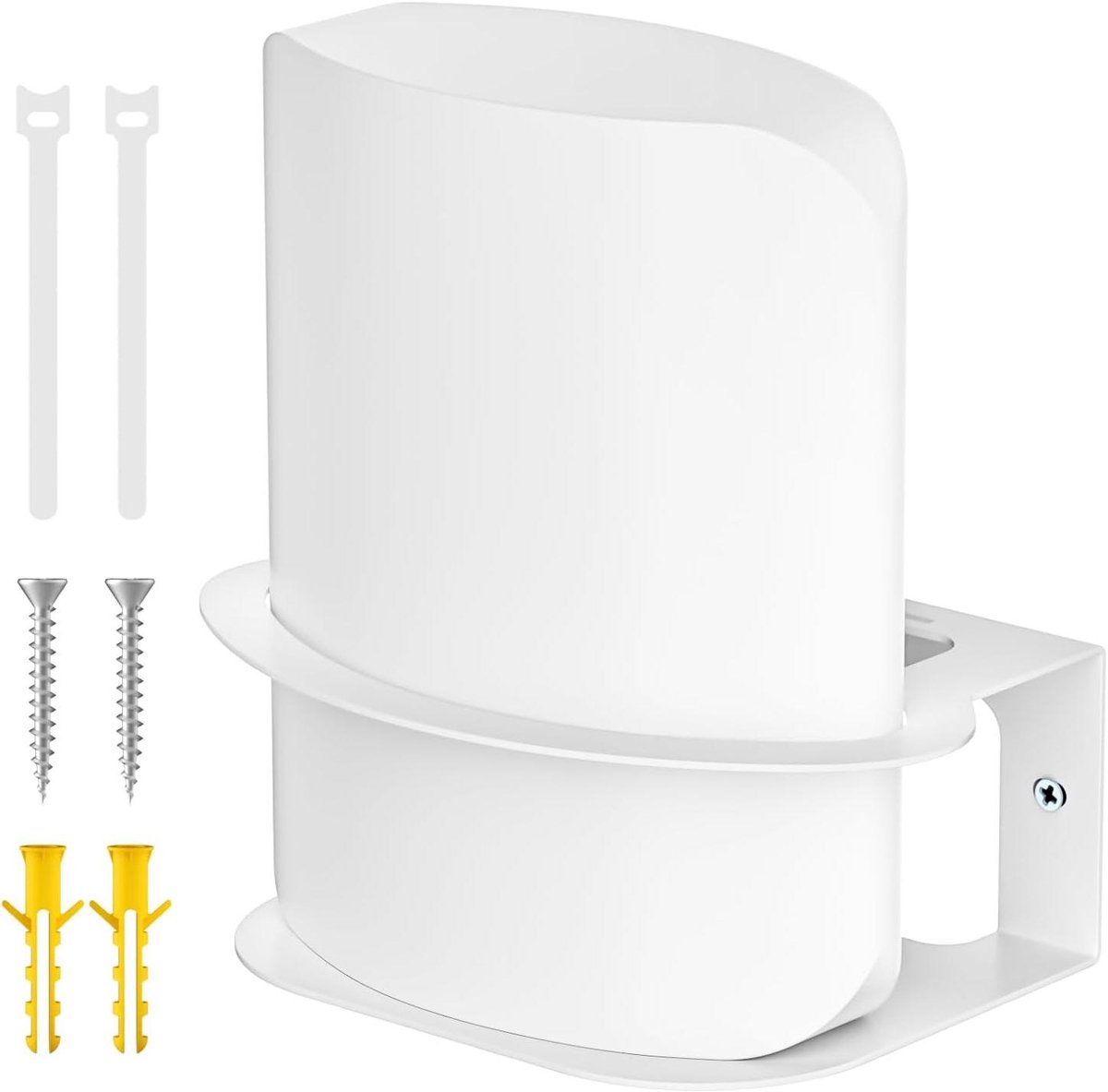 Metalen Wandhouder - Muurbeugel Router - Wifi Signaal Verbeteren - Specifiek Ontworpen - Ruimtebesparend - Wit