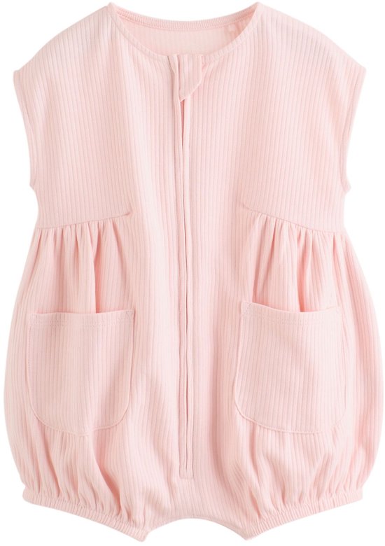 Next - Meisjes - Set van 3 babyrompers met rits - Roze