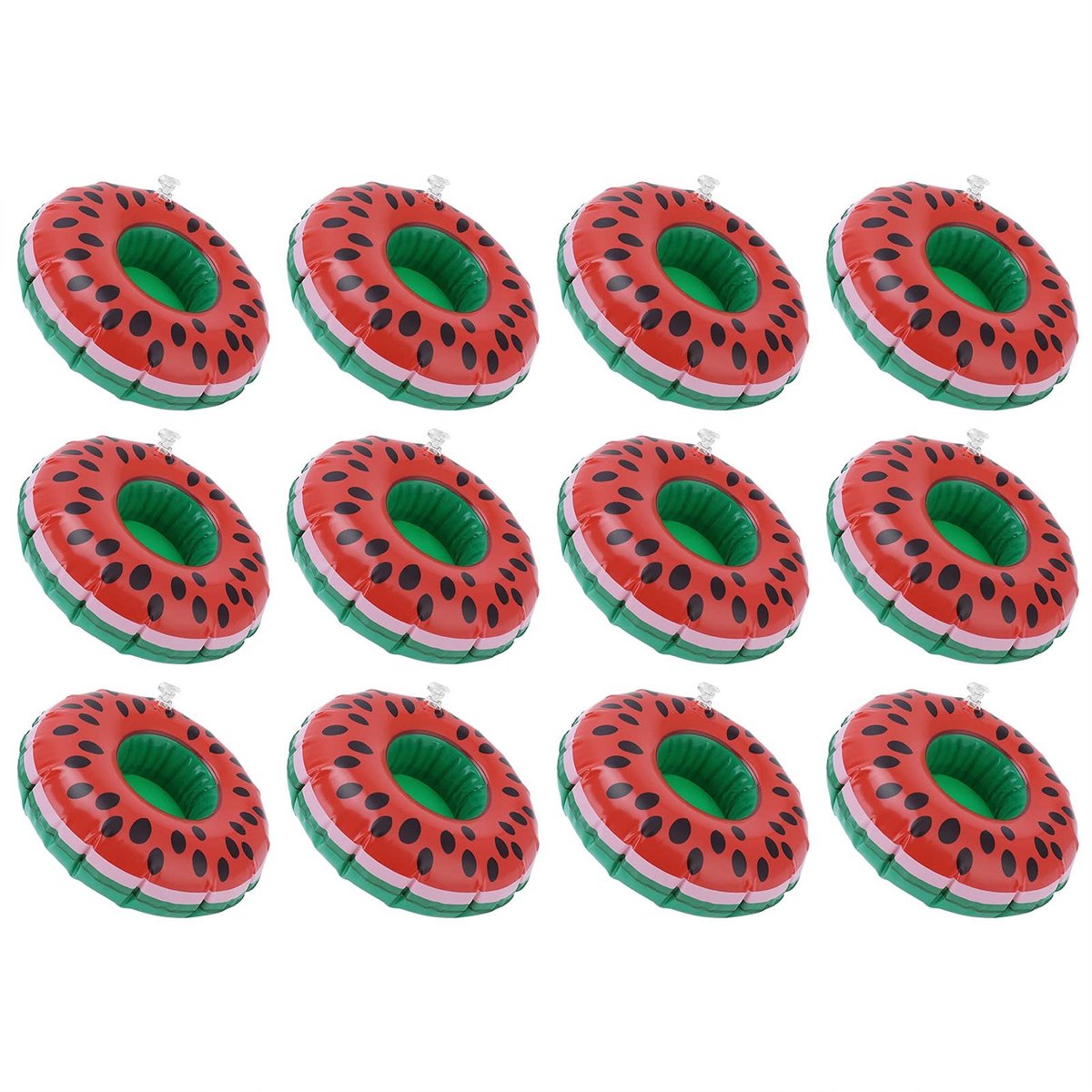 Derya Opblaasbare Drinkhouders - 12 Stuks - Leuke Coasters voor Kinder Poolparty's