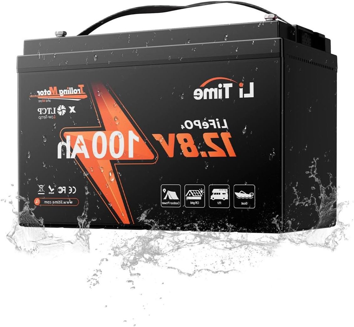 Lithium Batterij - Zonne Energie Opslag - Camper Boot - Lage Temperatuur Bescherming - 100Ah 12V