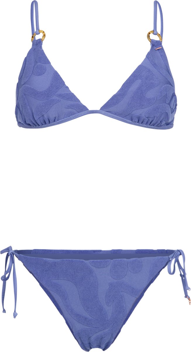 Brunotti Sunanda-Jacquard Bikini Marlin Triangel Bikini Set Dames Small Coverage 44 Blauw