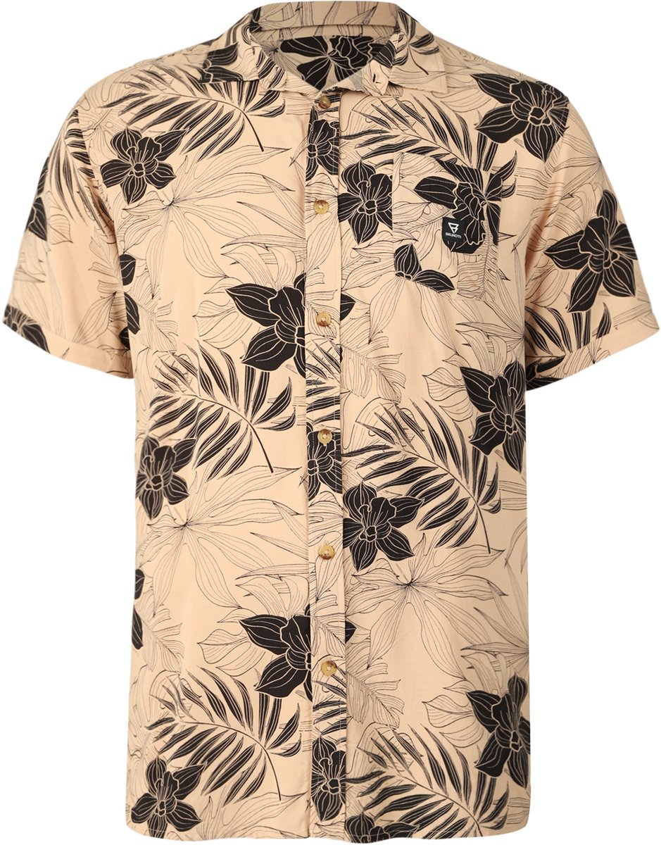 Brunotti Lasse Men Shirt Leaves Allover S Ginger