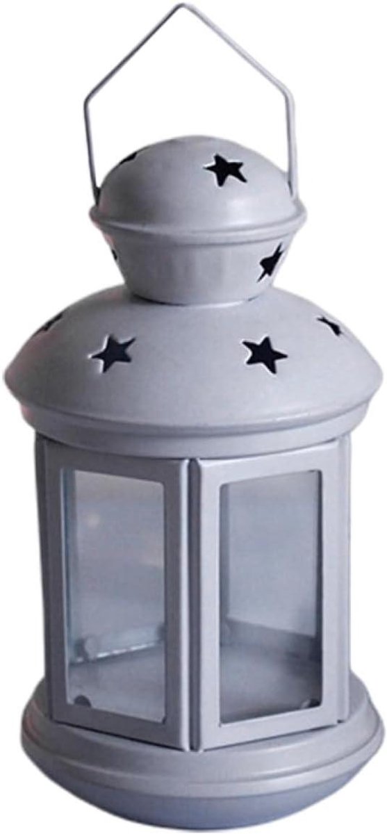 Europese Stijl Winddichte Kaarsenhouder Vintage Hanglamp Maat s Wit Decoratieve Ijzeren Ka