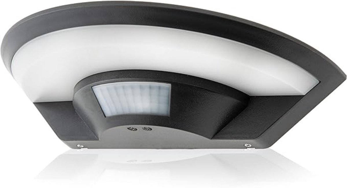 AHD® Buitenlamp Dag Nacht Sensor - Buitenlamp met Bewegingssensor - Buitenlamp - Grijs - 27cm x 16cm x 7cm