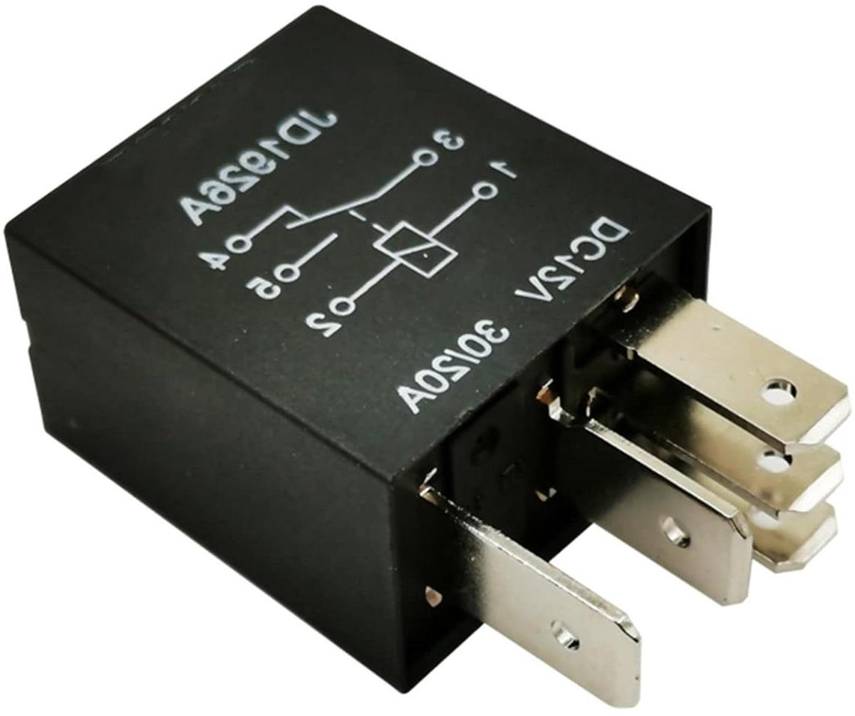Automotive Relais - Stroomschakelaar - Elektrische Circuits - 4-polig - 12 V - Zwart