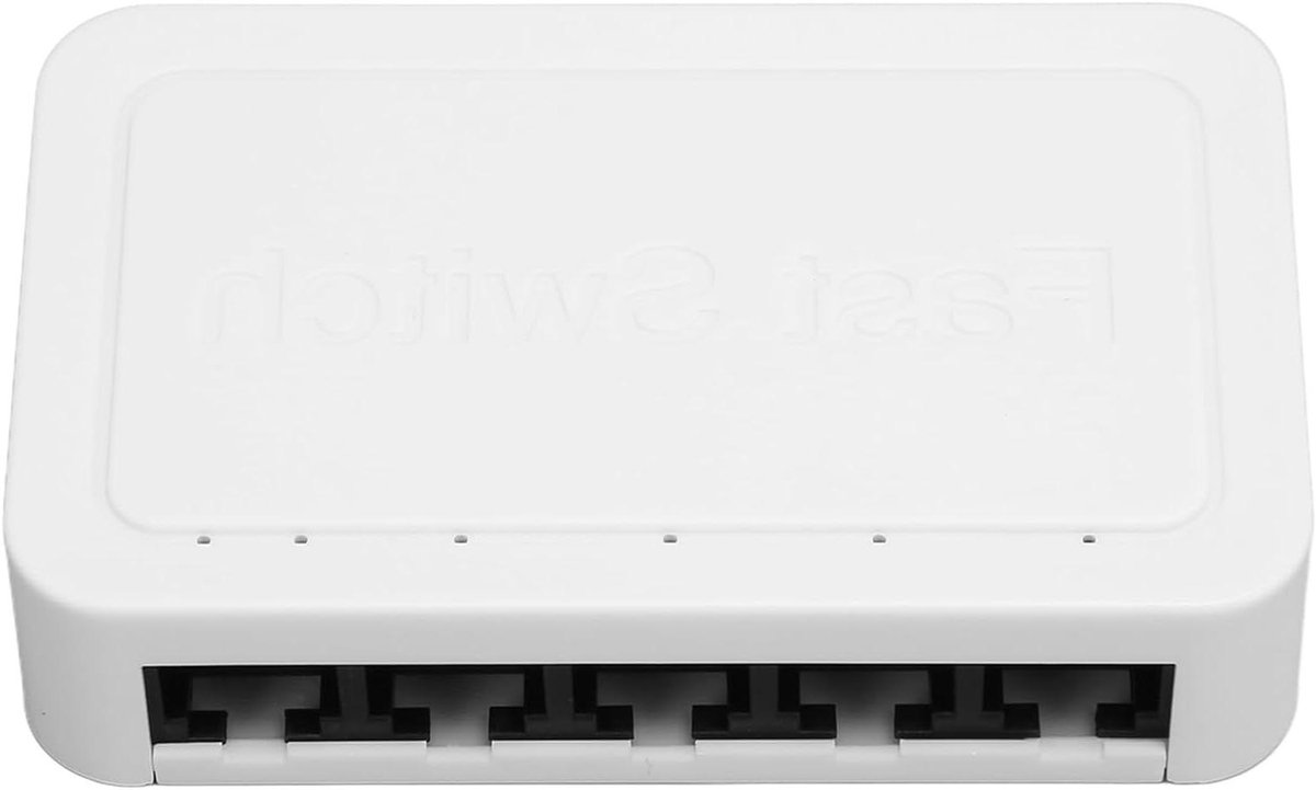 Gigabit Ethernet Switch - Netwerk Hub - Netwerk Uitbreiden - 5 Poorten Stil - 4KV Bescherming - Wit