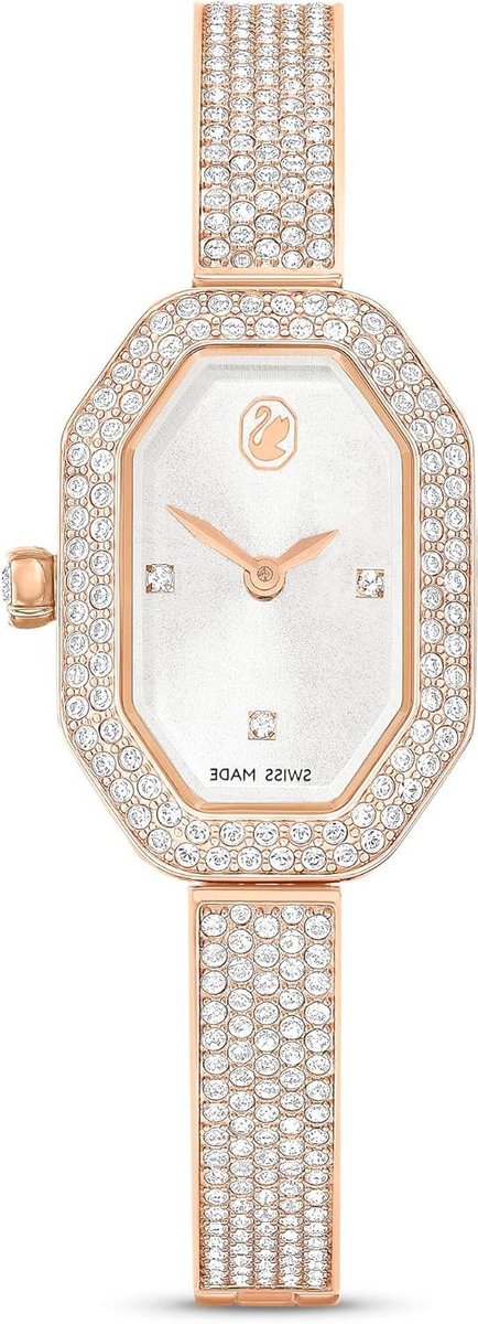 Bangle Horloge - Dameshorloge Armband - Dagelijks Gebruik - Octagonaal Ontwerp - 20mm x 30.5mm Kast - Roségoud