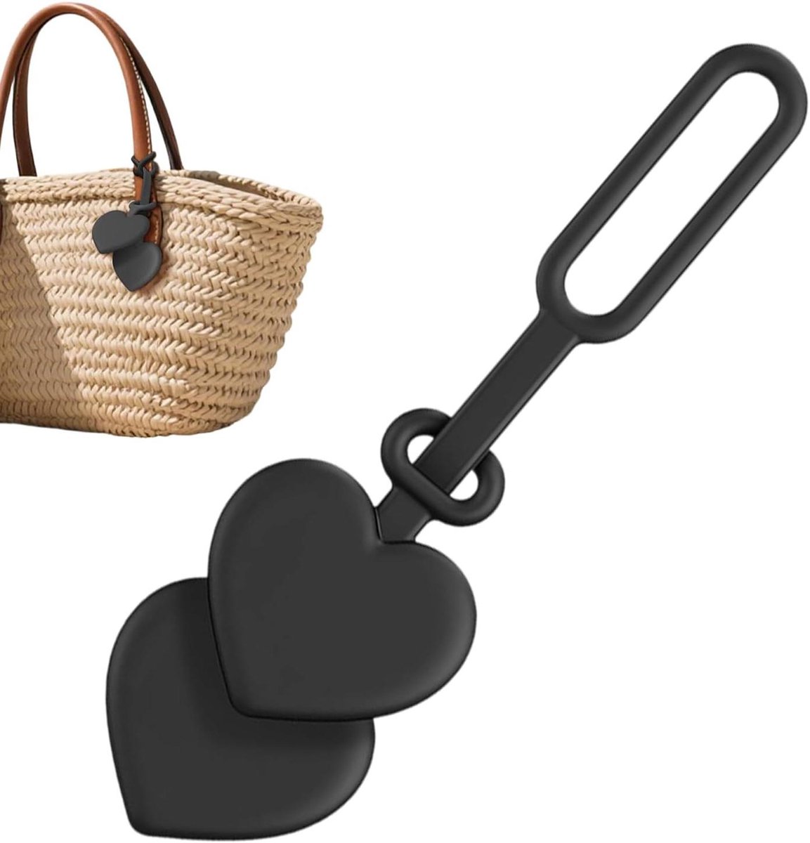 Reishoedclip - Magneetdrager - Reizen Organiseren - Handenvrij Gemak - 14 x 4 cm - Hartvormig