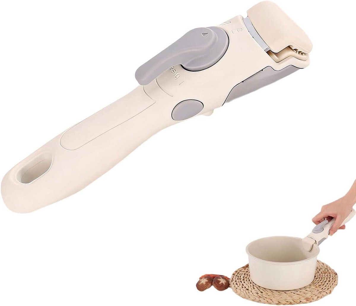 Afneembare Pannenhandgreep - Vervangend Kookgerei - Veilig Koken - Ergonomisch Ontwerp - 1