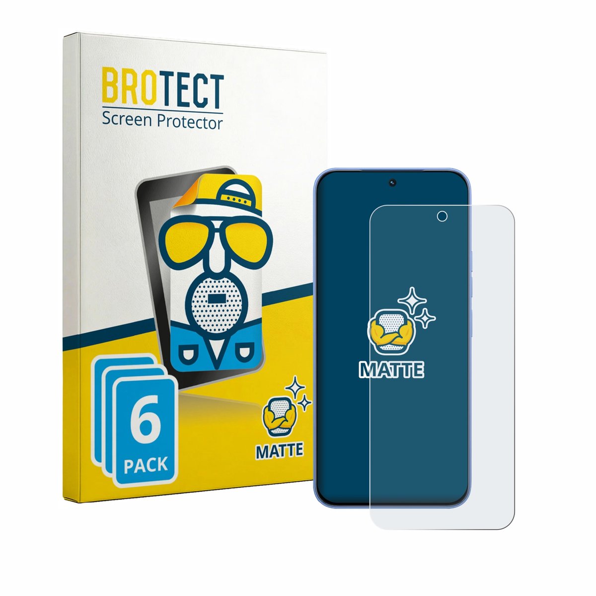 BROTECT - Screenprotector voor Tecno Spark 50 Pro - Folie Beschermfolie matte 6 Stuks