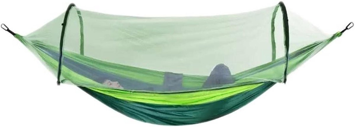 Hangmat Stoel - Kampeerstoel Reishangmat - Outdoor Ontspanning - Anti-Rollover Ontwerp - 270 x 140 cm - Groen
