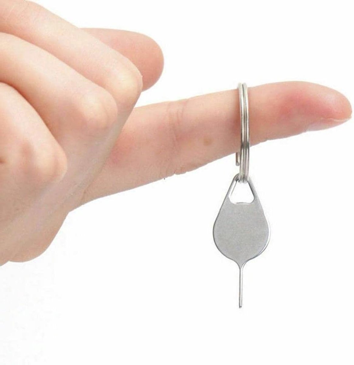 Simkaart Pin - Telefoon Gereedschap - Simkaart Wisselen - Roestvrij Staal - 32 mm - Zilver