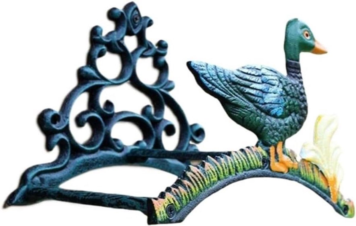 Tuinslanghouder Gietijzer - Slang Opberger - Slang Beheer - Stijlvol Decoratief - 25 cm - Zwart