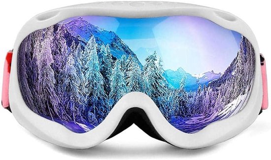 Ski Goggles met Draagbare Tas en Masker-Snowboard Goggles Dirt Bike Ski Bril, Windproof Scratch Gogggles Verstelbare UV Bescherming Outdoor Bril voor Volwassenen