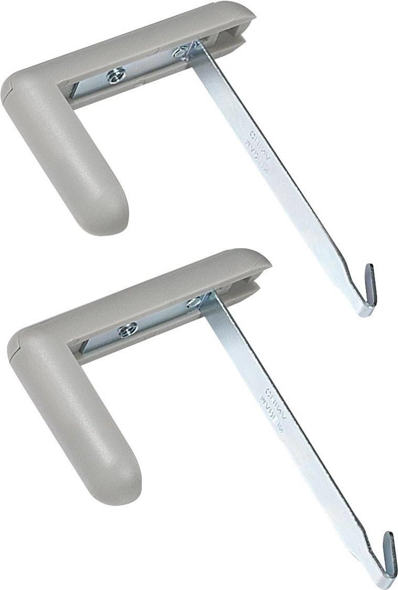 Douchecabine Hanger - Wandhaak - Extra Ruimte - Verstelbare Schroef - 2 Stuks - Wit