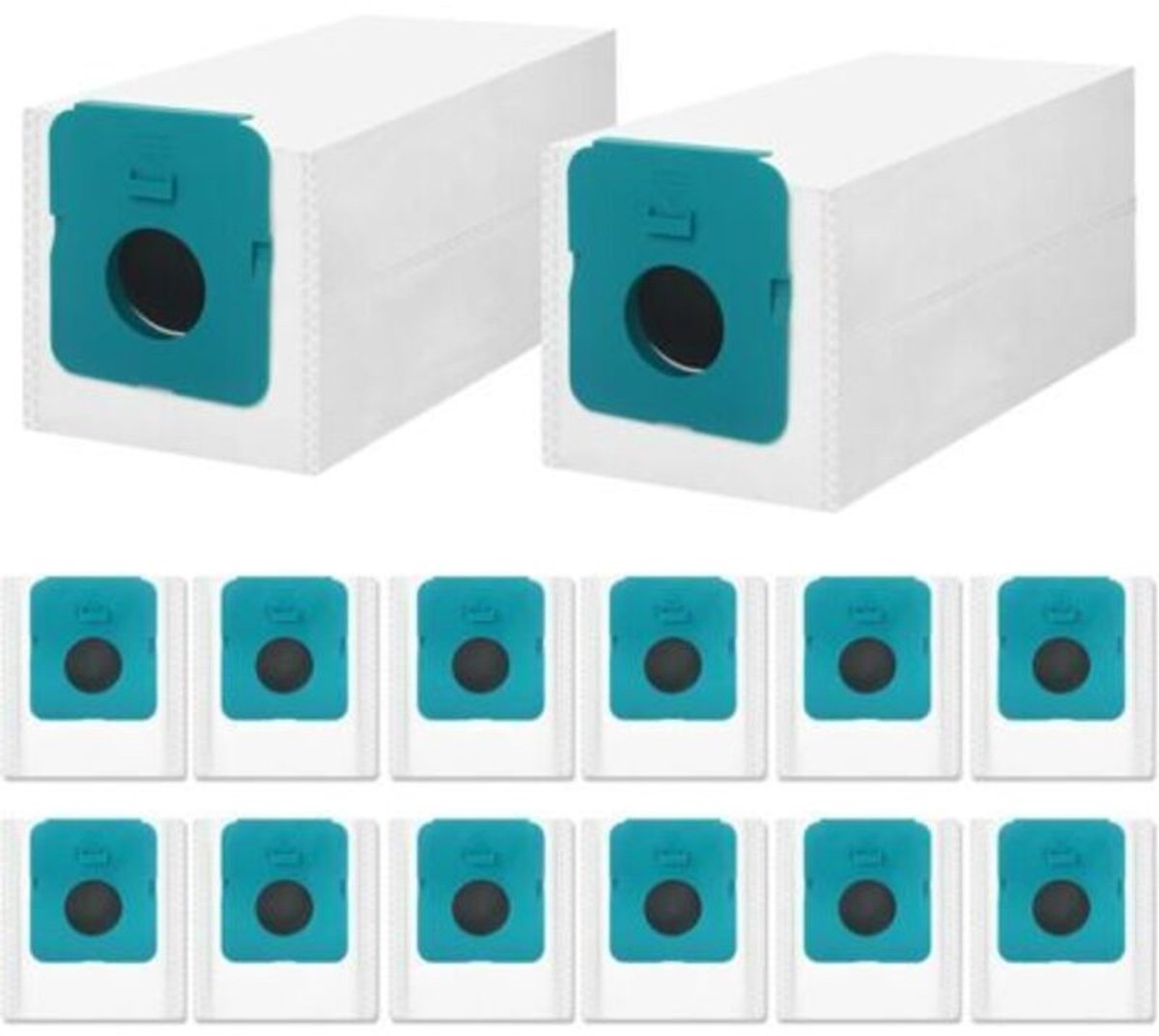 Set van 14 stofzuigerzakken Geschikt voor Samsung stofzuigers, Geschikt voor de Samsung VCA-ADB95 en VCA-ADB9 stofzuigers. Vervangbare stofzuigerzakken, gemaakt van duurzaam non-woven materiaal.