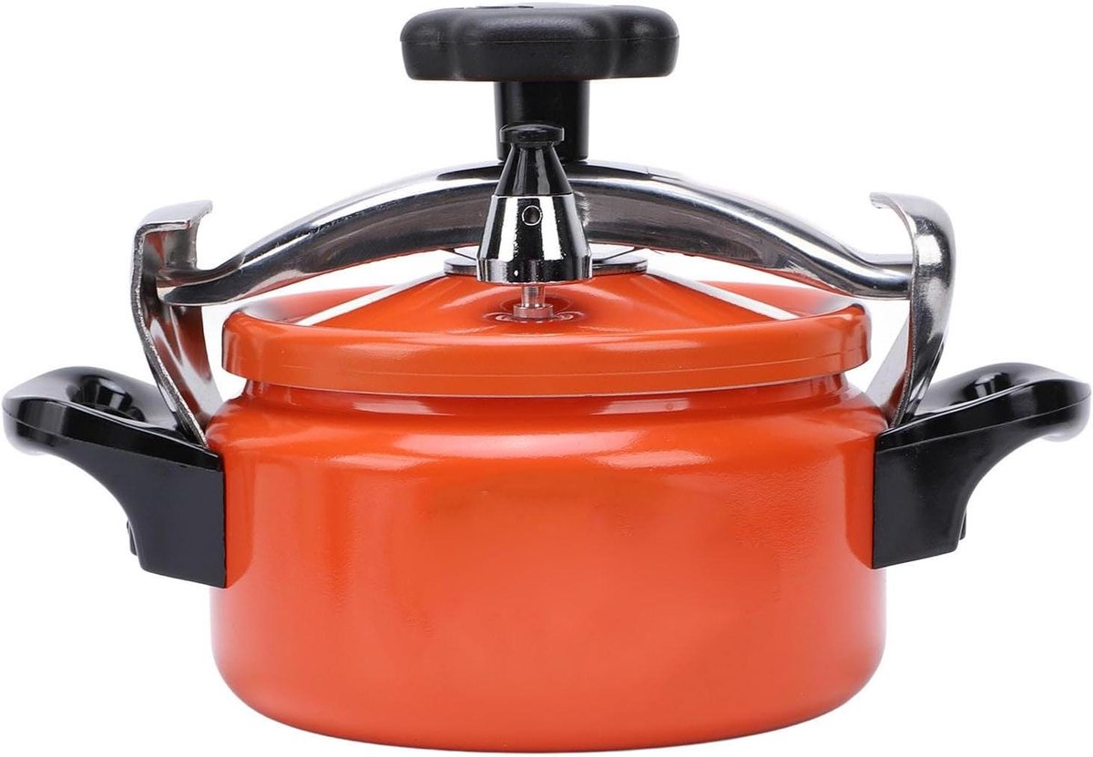 Druk Kookgerei Pot - Snelkookpan - Snel Koken - Dubbele Bodem - 3L Capaciteit - Oranje