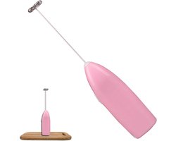 Elektrische Garde - Mini Opschuimer - Koffie Maken - Batterij Aangedreven - 198 cm - Roze