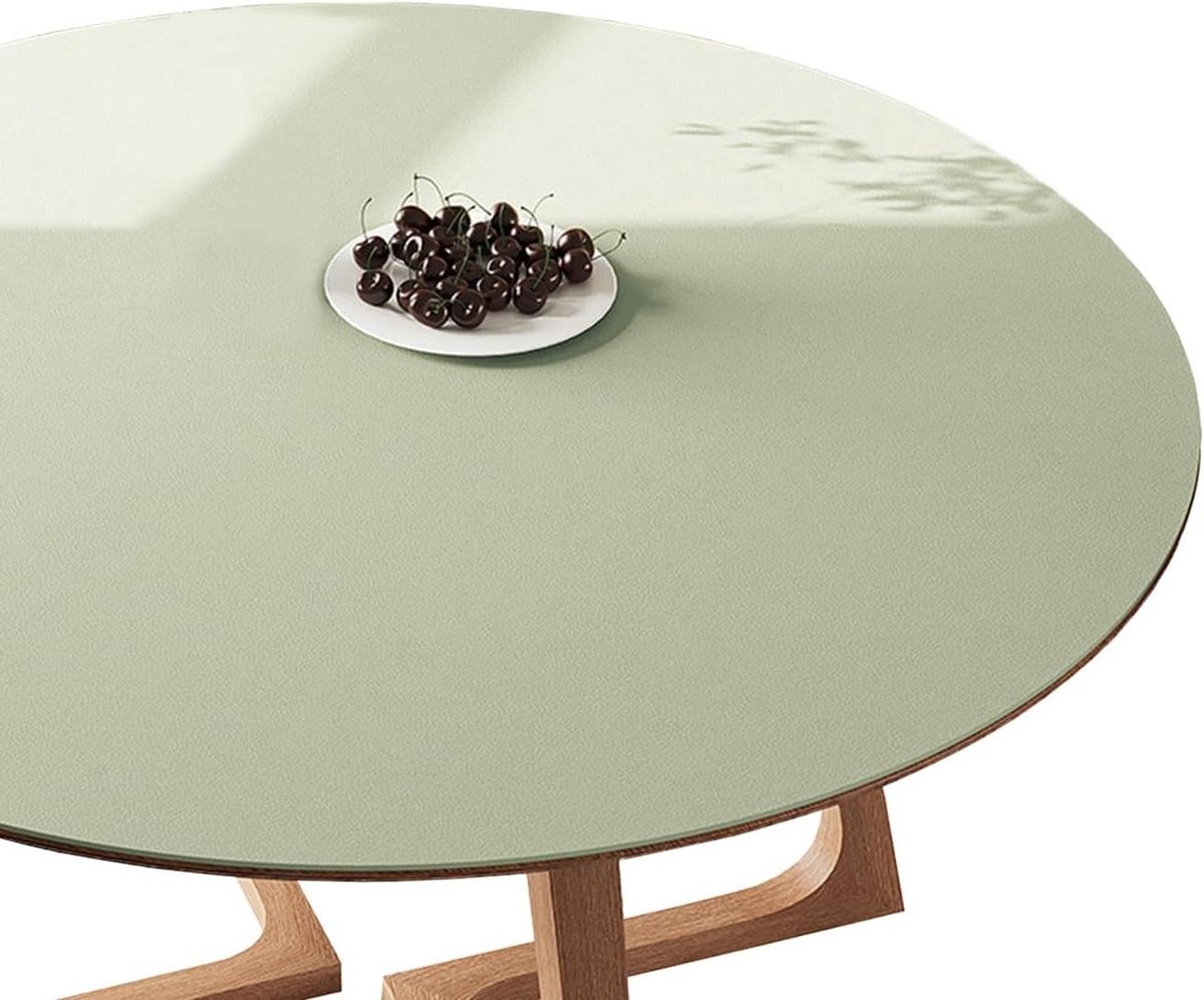 Tafelkleed Bureau Mat - Tafelhoezen Beschermer - Bureau Beschermen - Waterdicht Antifouling - 110 cm Rond - Groen