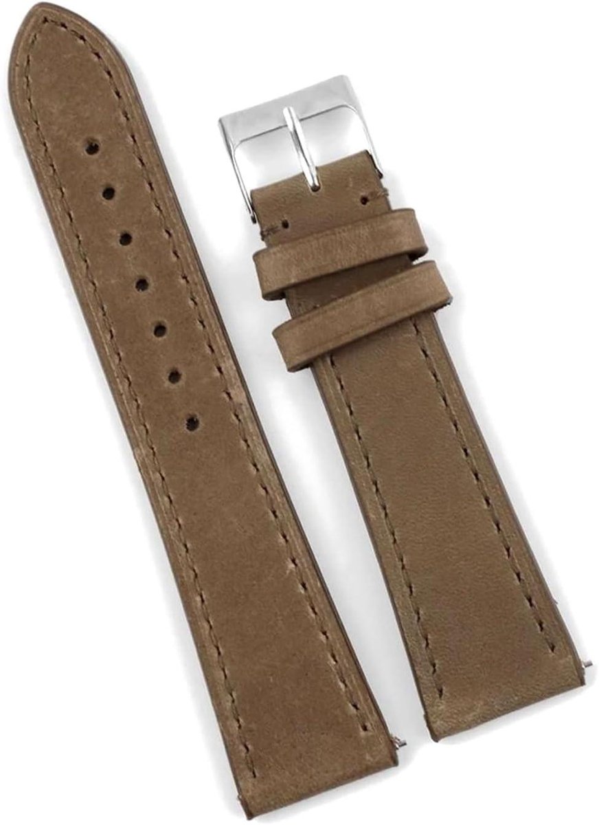 Horlogebandjes - Vervangende polsband - Dagelijks gebruik - Snel te wisselen - 18-22mm - Lichtbruin