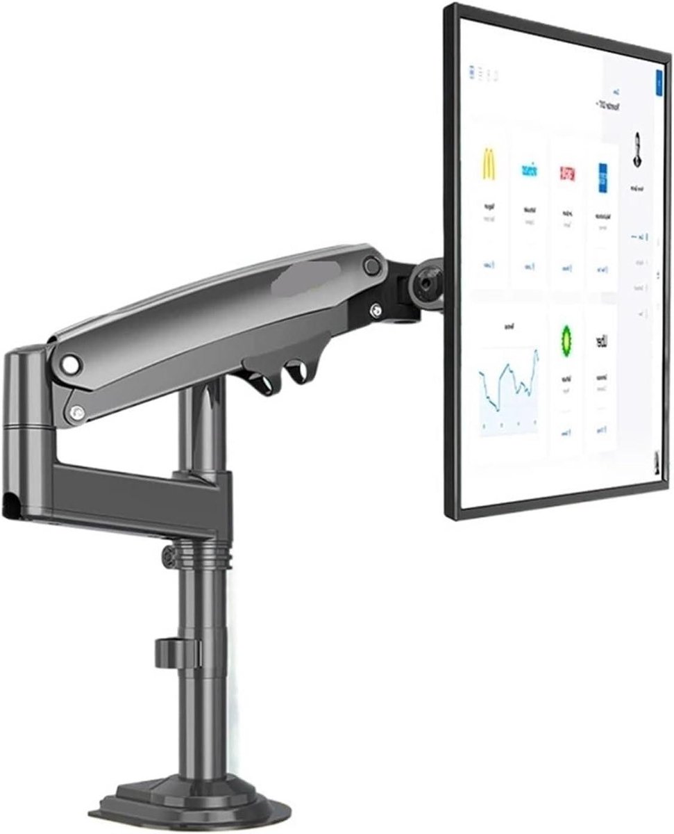 Monitor Arm - Houders Beugel - Flexibel Beeld - Gasveer Verstelbaar - 22-35 Inch - Zwart