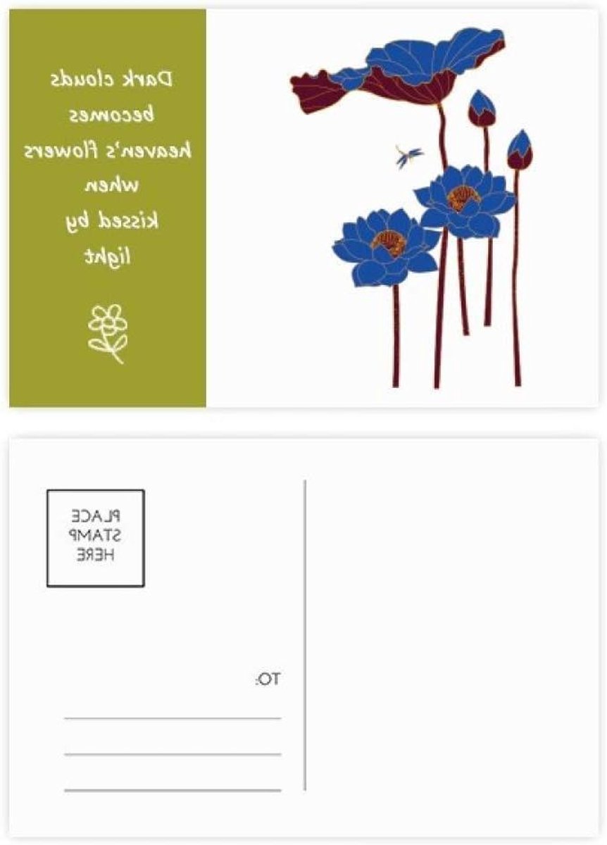 Postkaarten Set - Bedankkaartjes Bloemen - Notities Maken - Gedetailleerde Print - 14.5 x 10 cm - Multicolour