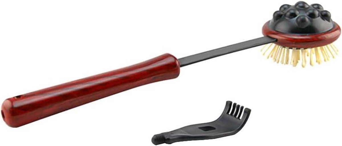 Massage Hamer - Rugkrabber Stok - Spieren Ontspannen - Dubbelzijdig Ontwerp - 44.5x9.5cm - Bruin