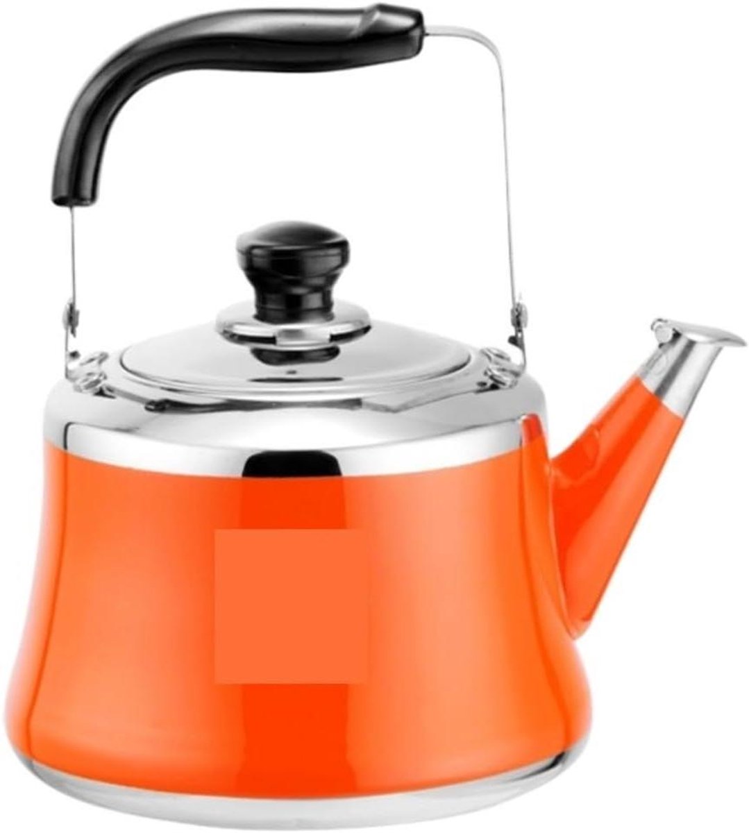 Waterkoker Fluitketel Theepot Kookplaat Water Koken Universeel Geschikt 2 Liter Oranje