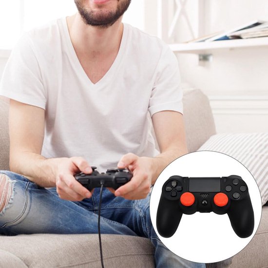 Gamepad Thumbstick Covers - Joystick Caps - Gaming Comfort - Antislip Siliconen - 2 Stuks - Geel — afbeelding 2