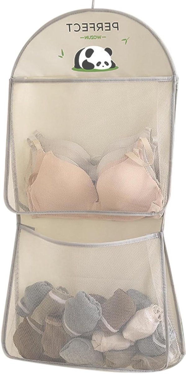 Hangende Opbergorganizer - Kast Organizer - Kleding Ordenen - Transparant Mesh Materiaal - 40x91x2 cm - Meerkleurig