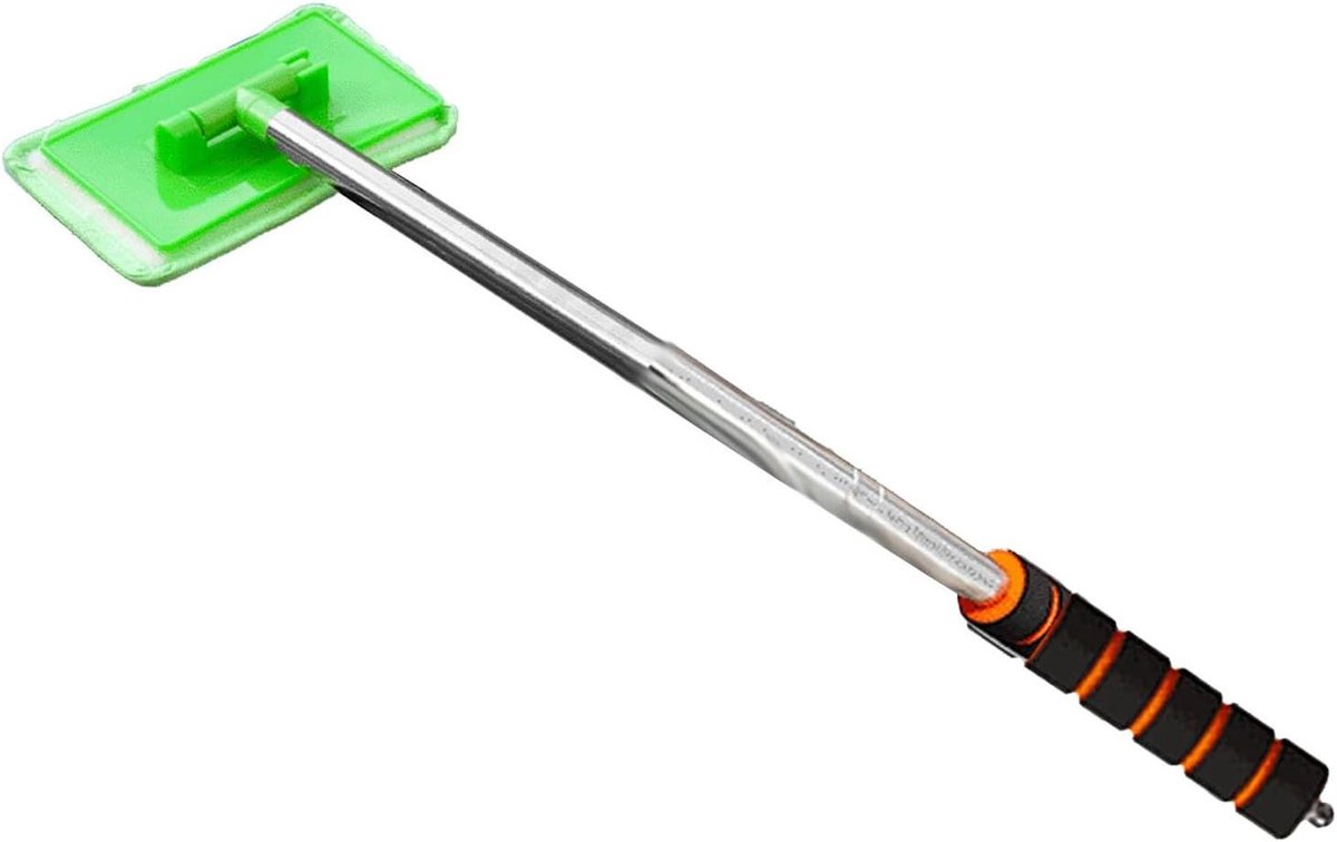 Telescopische Glasreiniger - Autowisser Intrekbaar - Ramen Schoonmaken - Aluminiumlegering - 33x17x3 cm - Groen